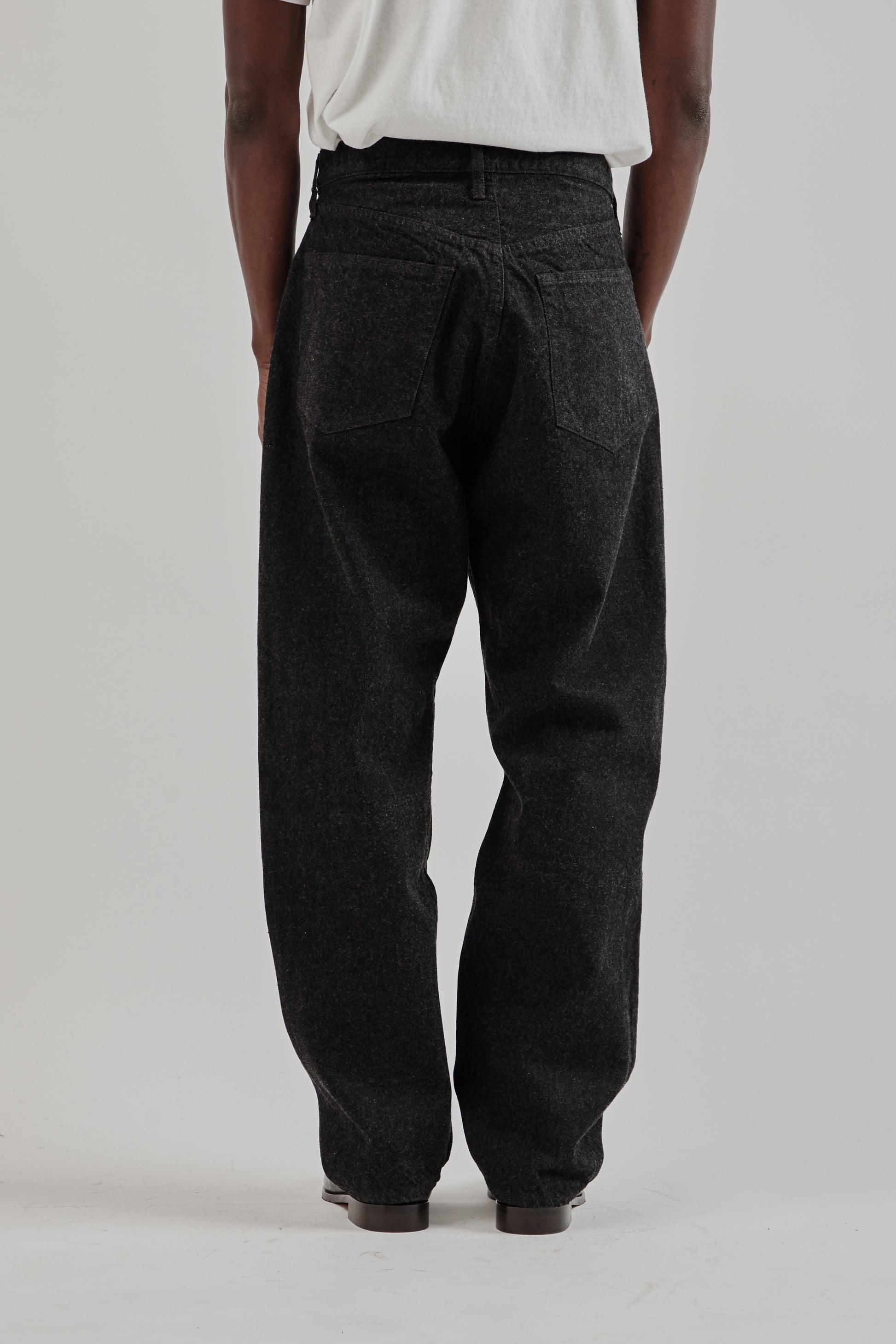 Kaptain Sunshine 5P Zipper Front Denim Pants Black One Wash 4