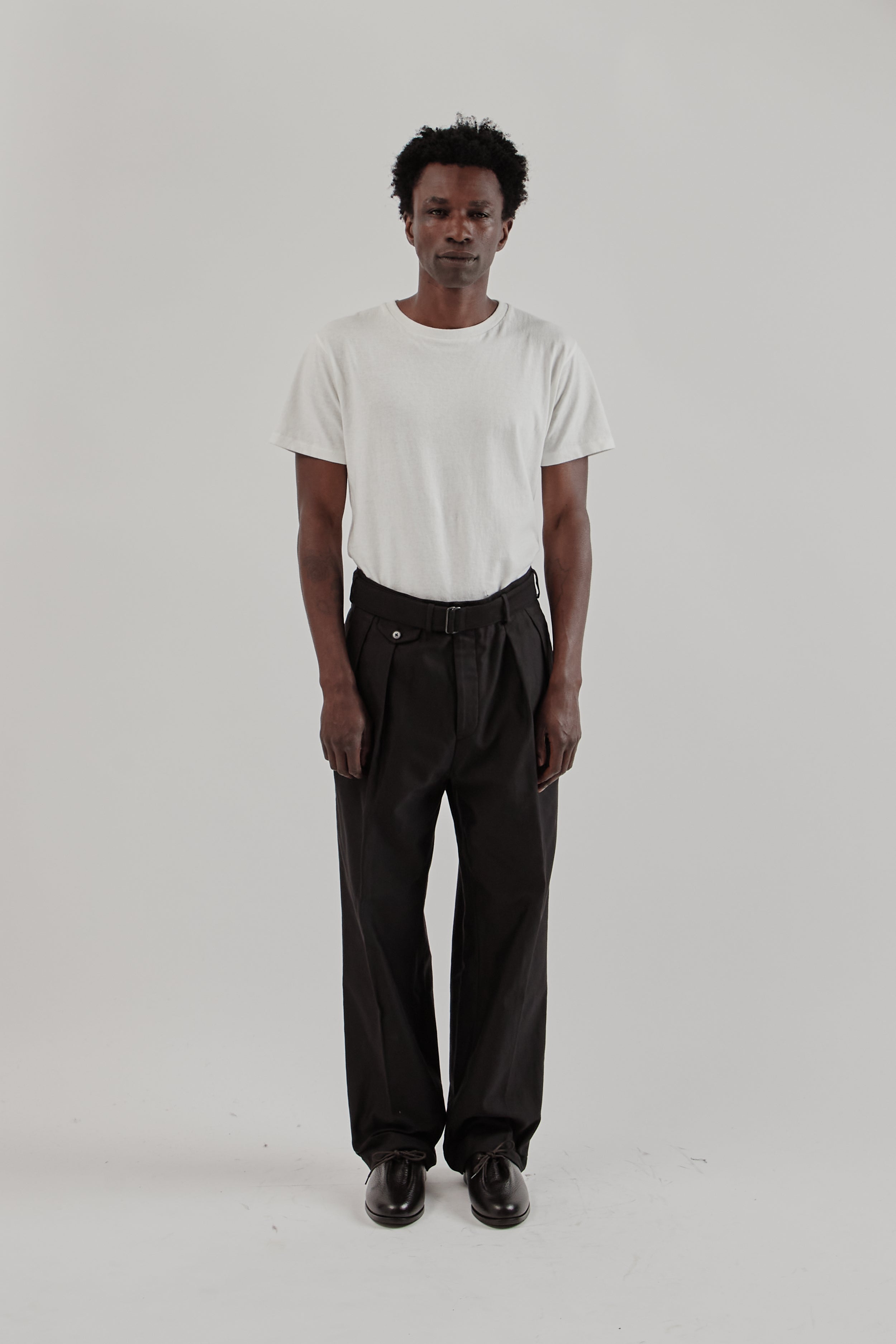 Kaptain Sunshine Belted Riviera Pants - Black | Wallace Mercantile