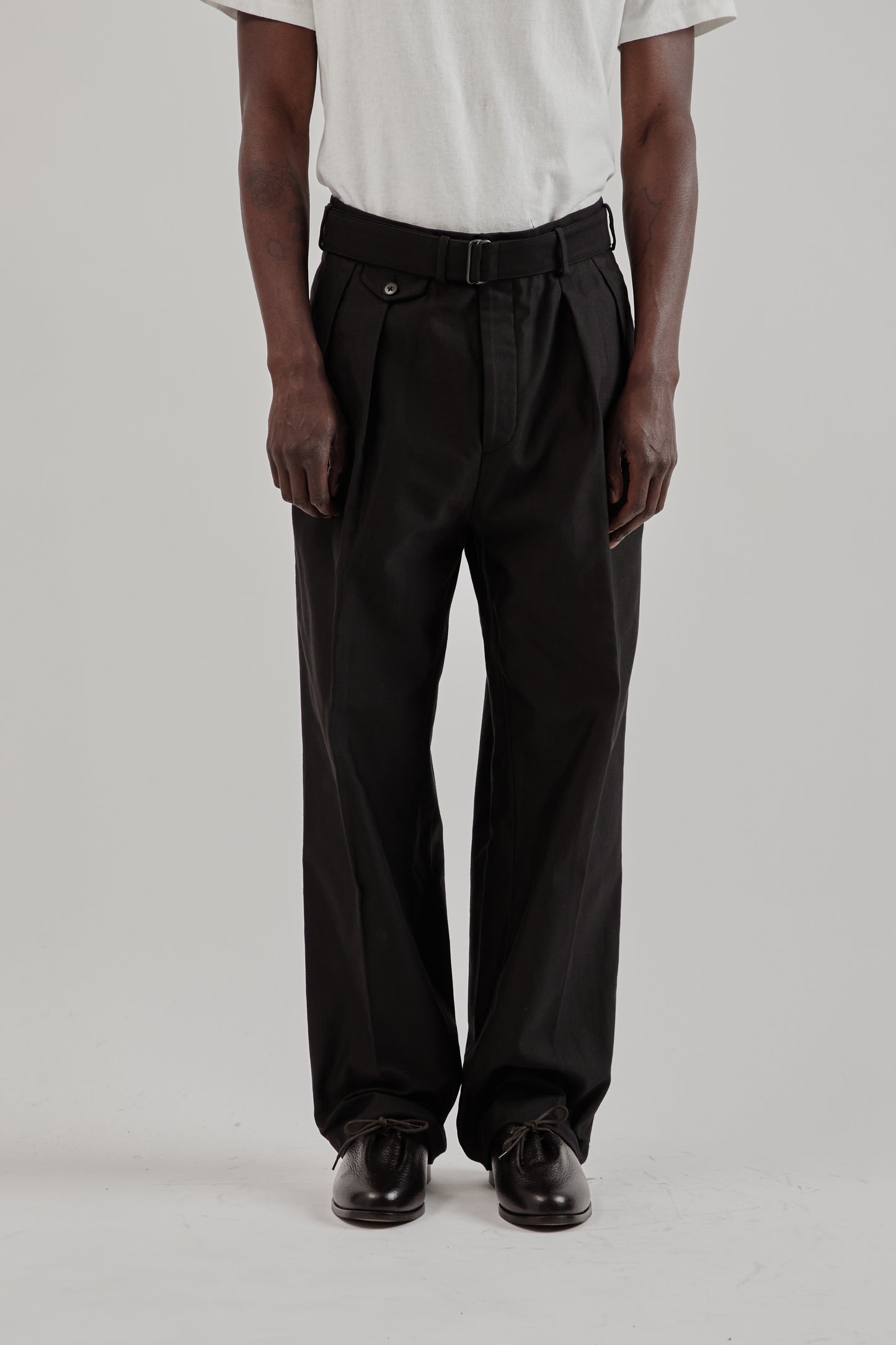 Belted Riviera Pants - Black
