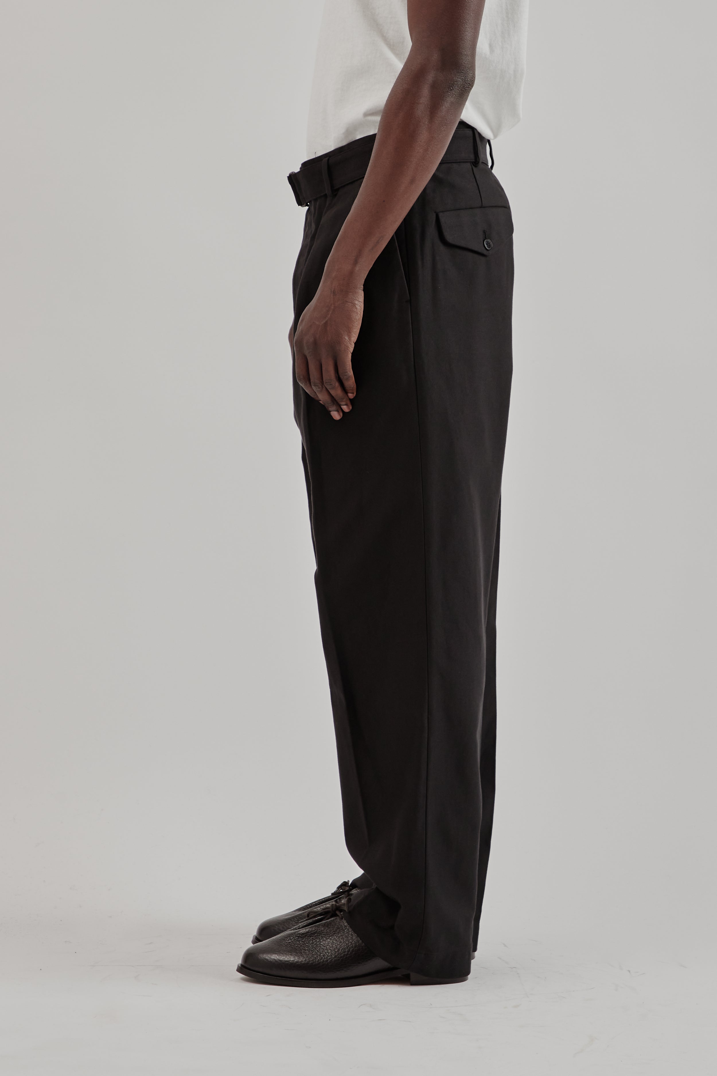 パンツ KAPTAN SUNSHINE Belted Riviera Pants Kaptain Sunshine Belted Riviera Pants - Black | Wallace Mercantile
