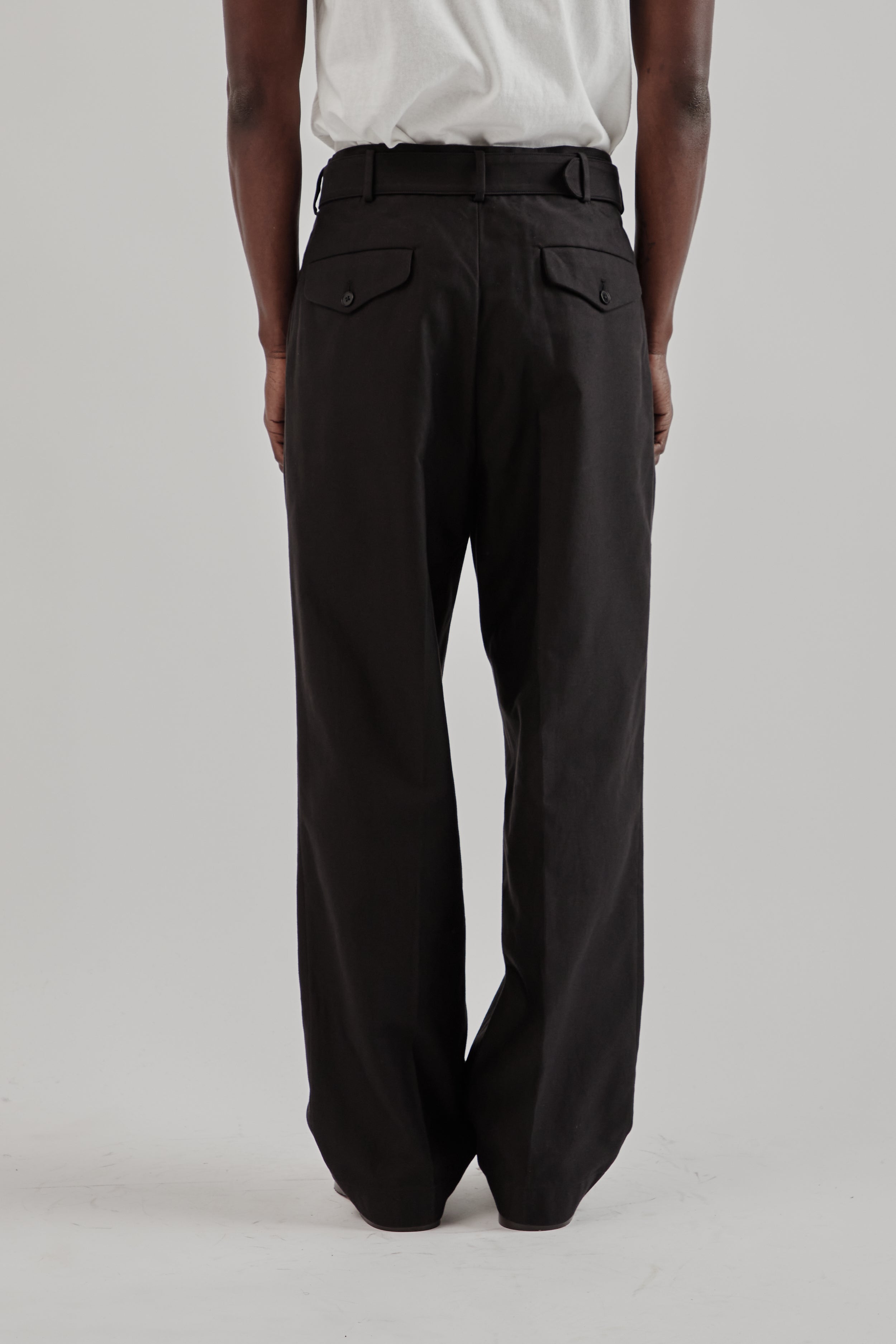 Kaptain Sunshine Belted Riviera Pants - Black | Wallace Mercantile