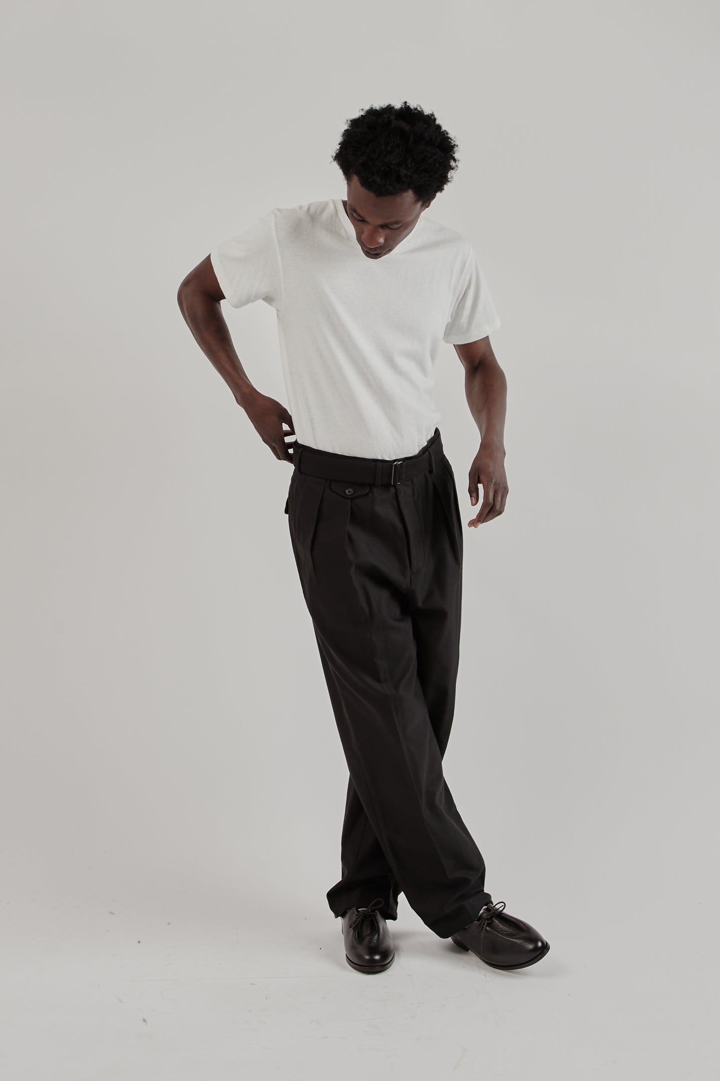 Belted Riviera Pants - Black
