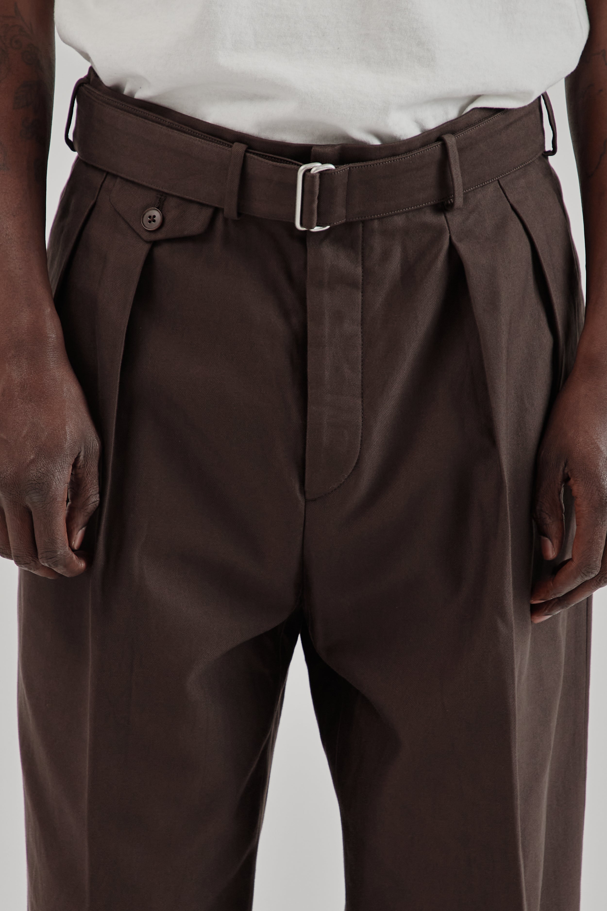 Kaptain Sunshine Belted Riviera Pants - Brown | Wallace Mercantile