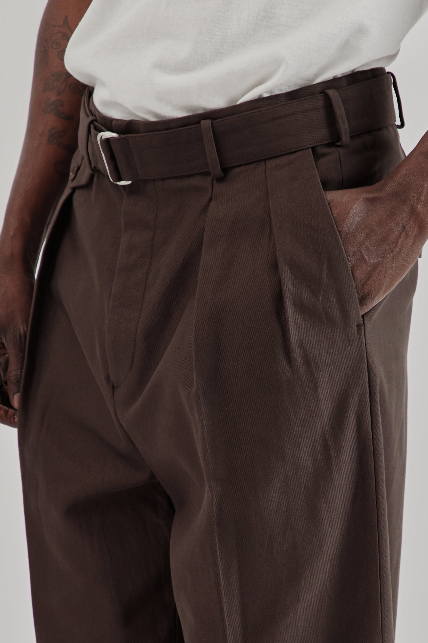 Belted Riviera Pants - Brown