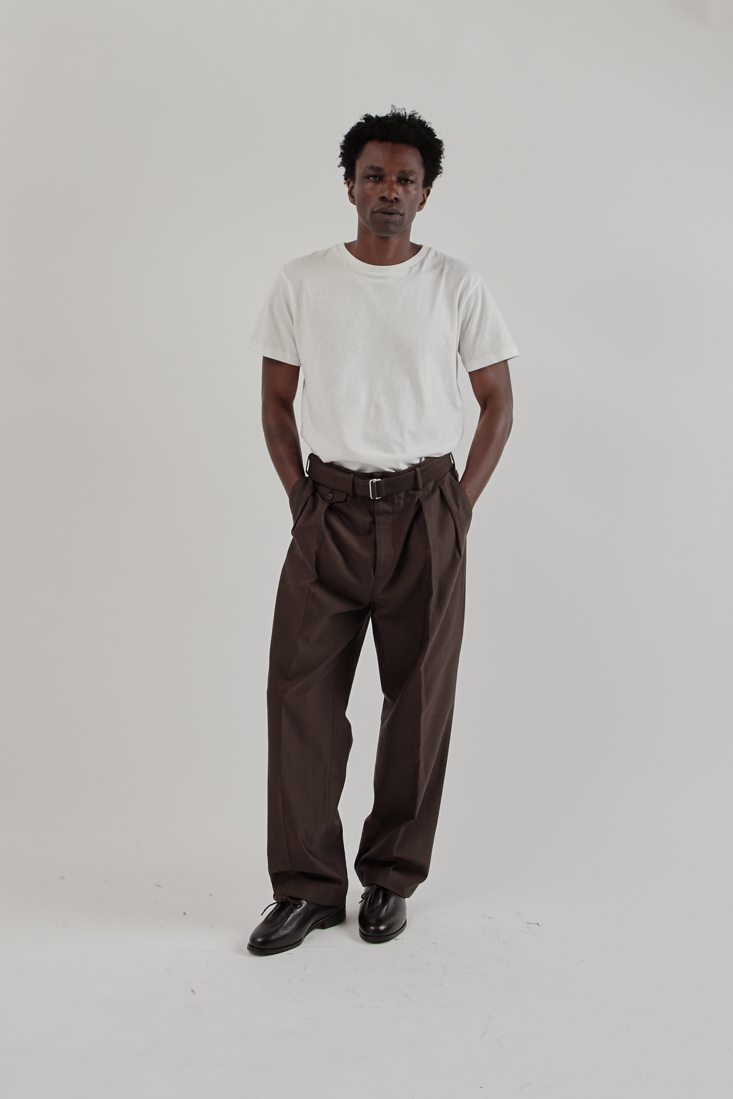 Kaptain Sunshine Belted Riviera Pants - Brown | Wallace