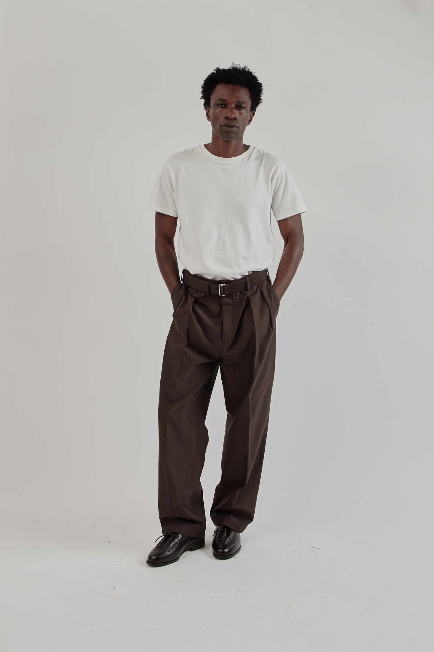 Belted Riviera Pants - Brown