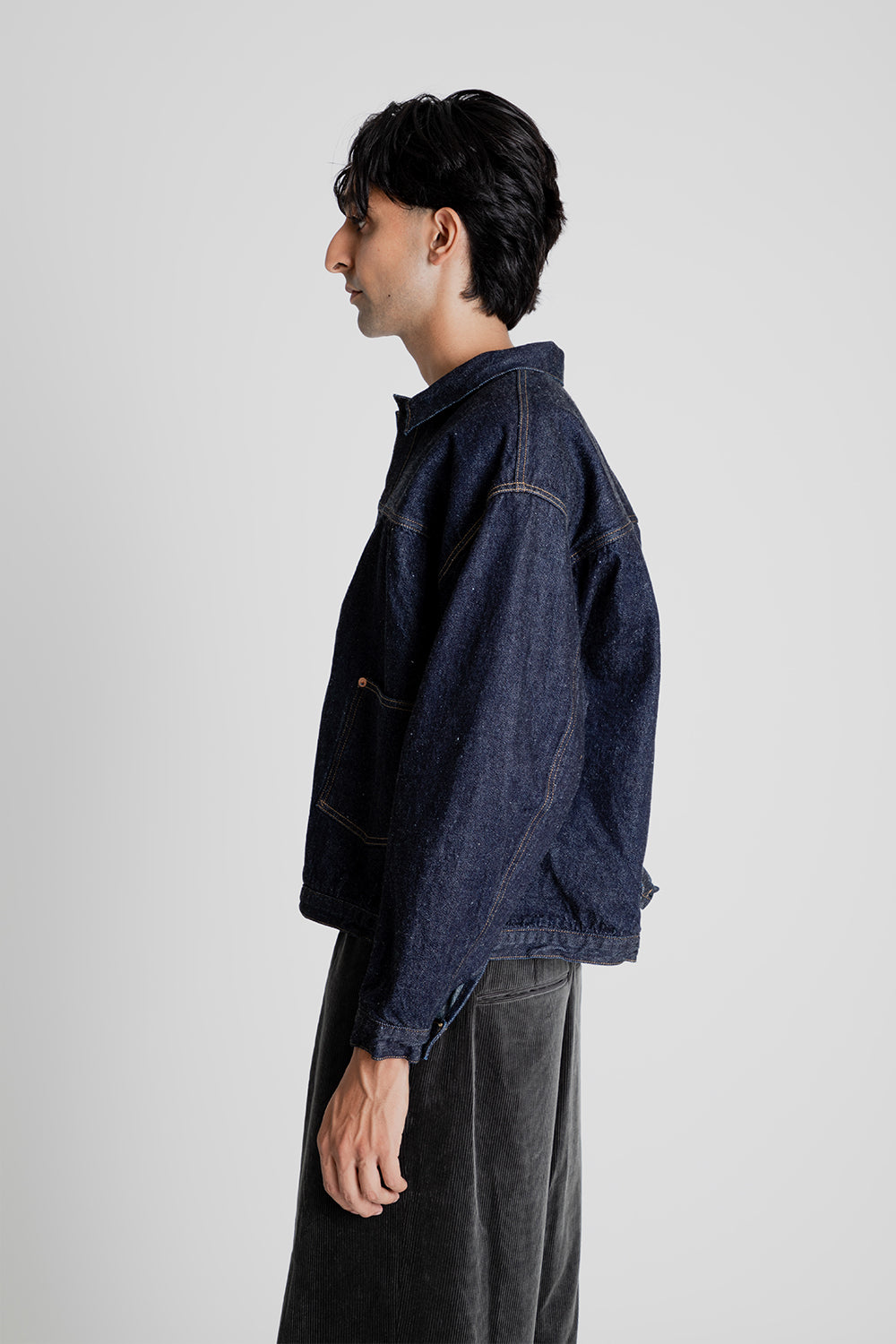 Kaptain Sunshine Denim Tracker 2P Jacket in Indigo One Wash