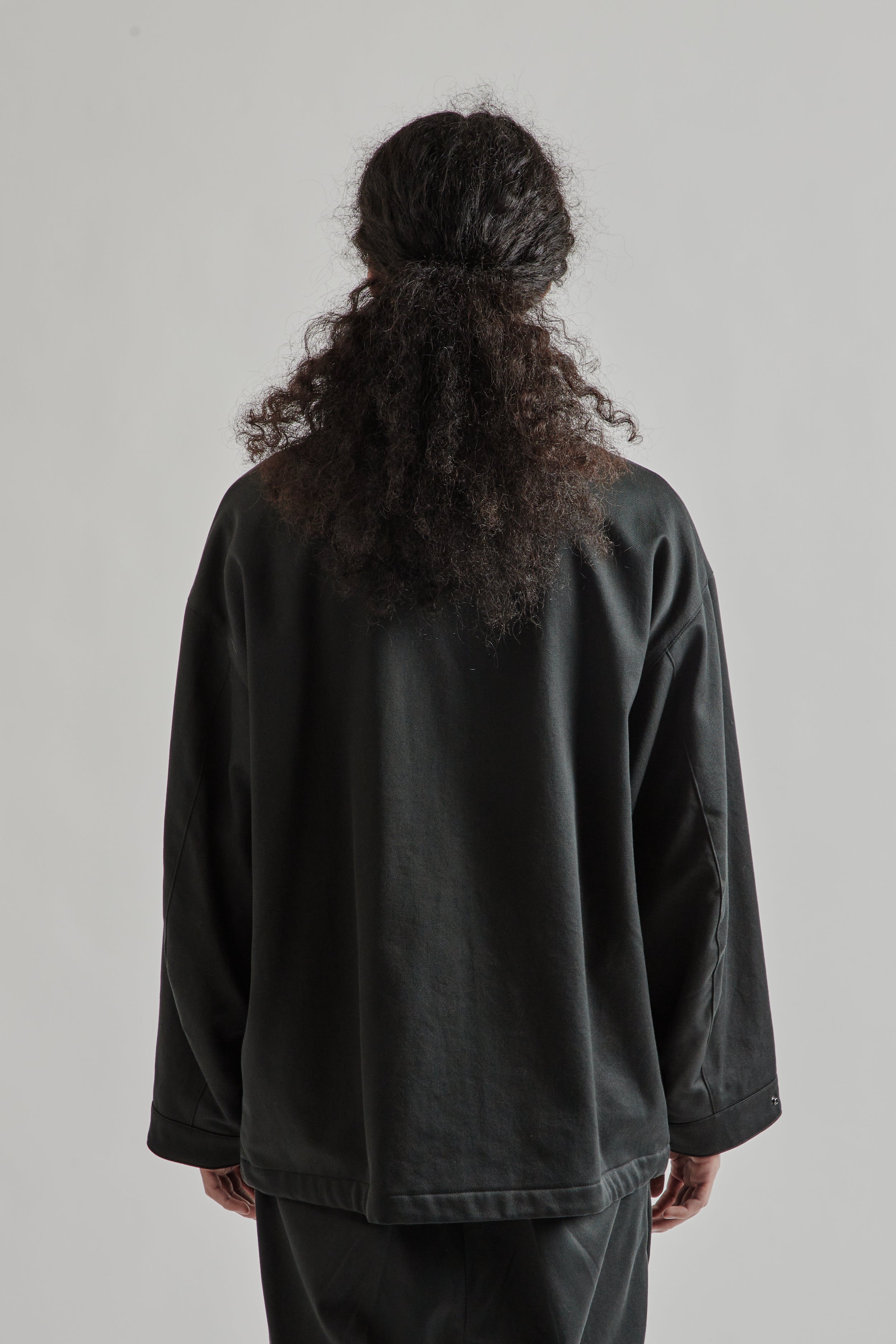 Kaptain Sunshine Cotton Drill Short Mil Coat - Black | Wallace