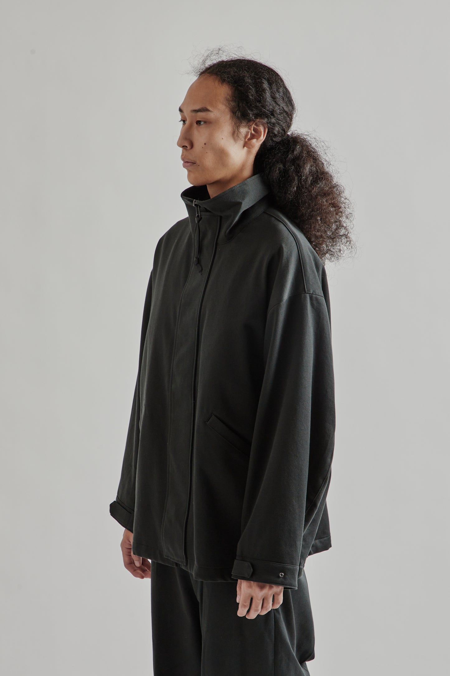 Kaptain Sunshine FW25 Cotton Drill Short Mil Coat Black4