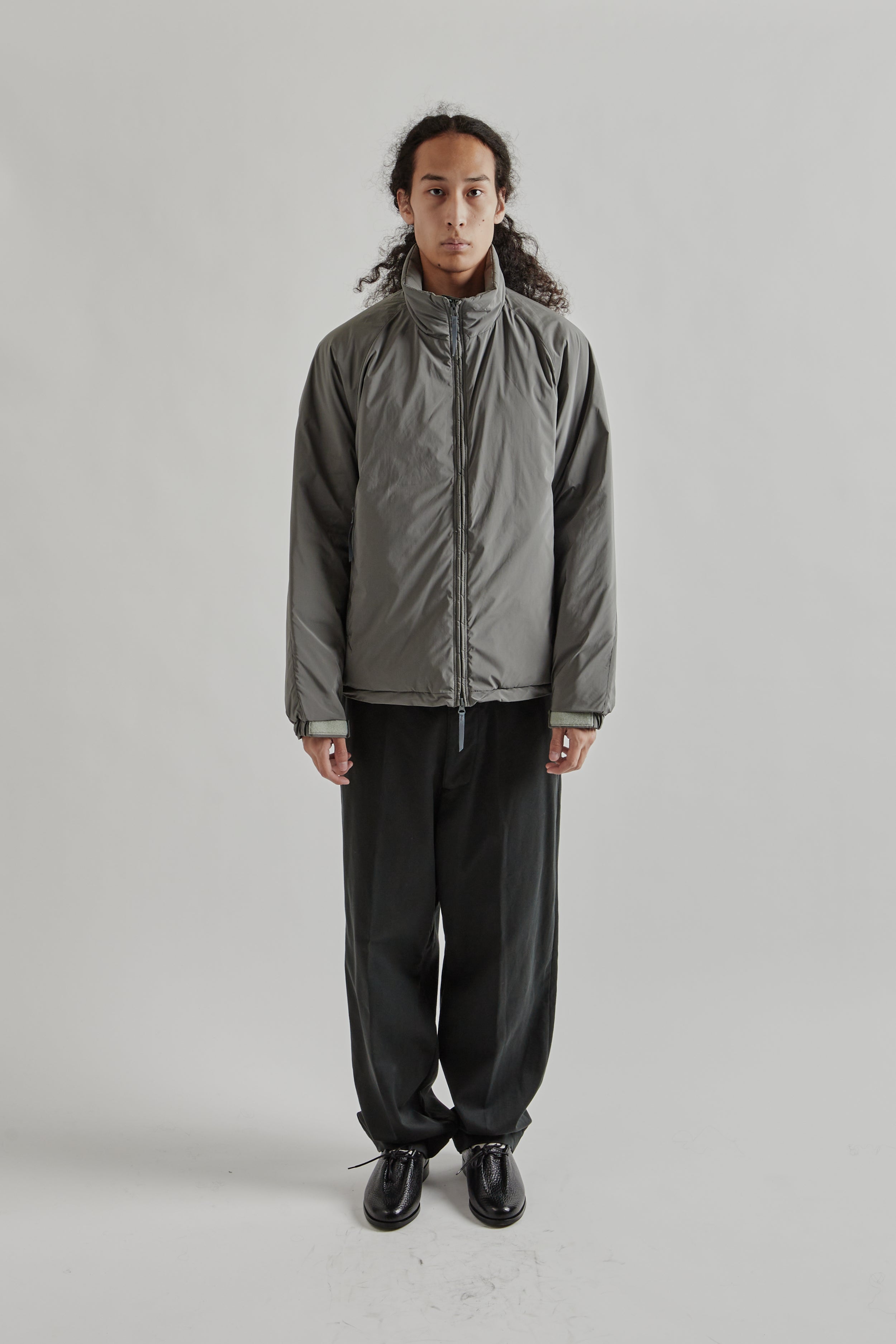 Kaptain Sunshine Poly Nylon Puffer Jacket - Grey | Wallace