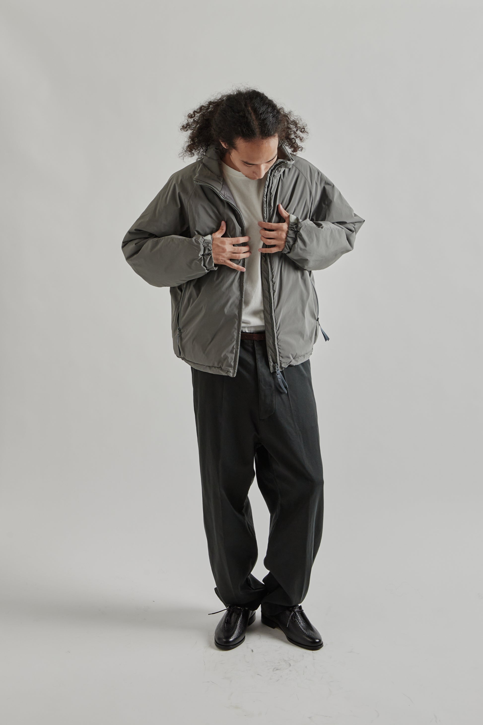Kaptain Sunshine FW25 Poly Nylon Puffer Jacket Grey26