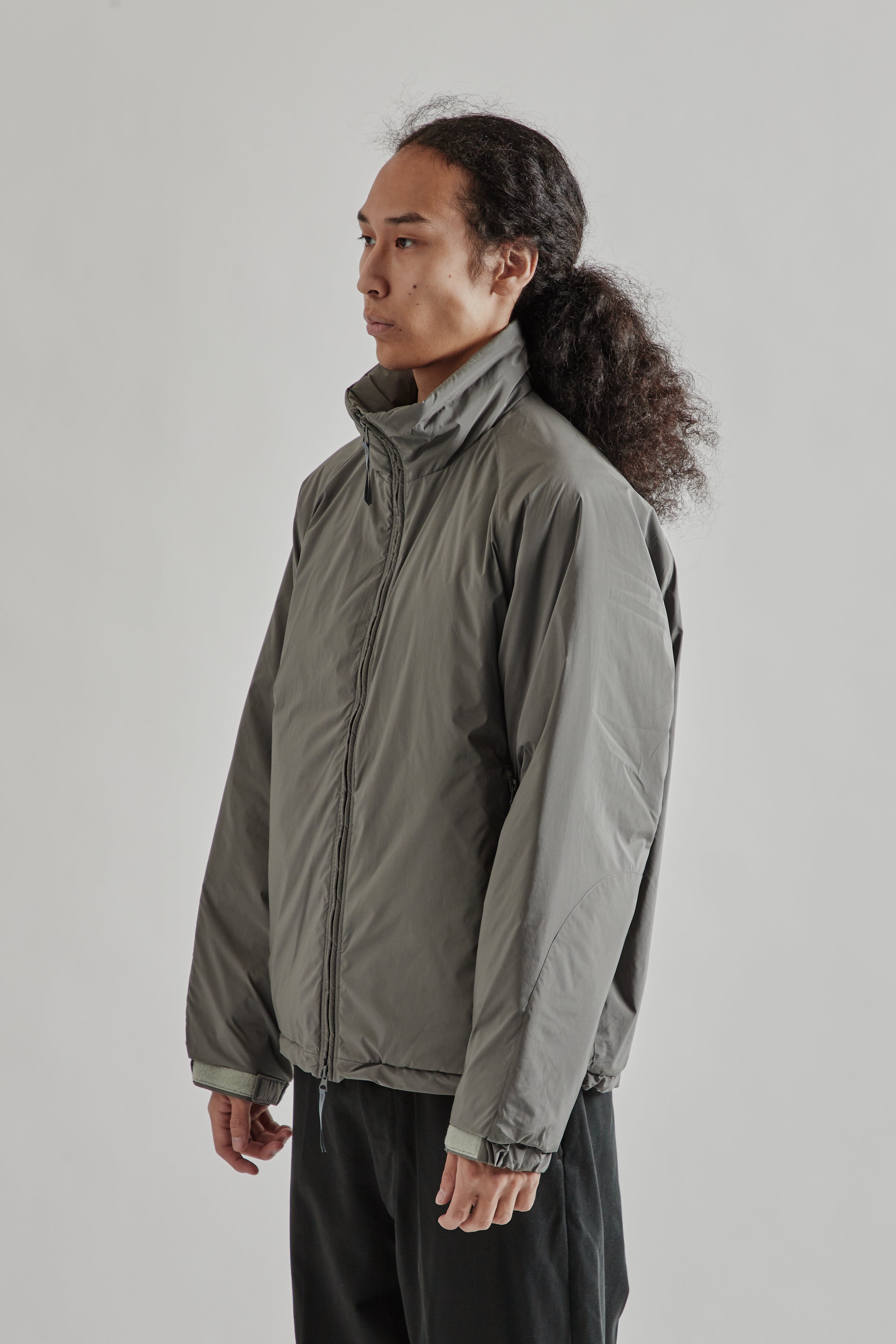 Kaptain Sunshine Poly Nylon Puffer Jacket - Grey | Wallace