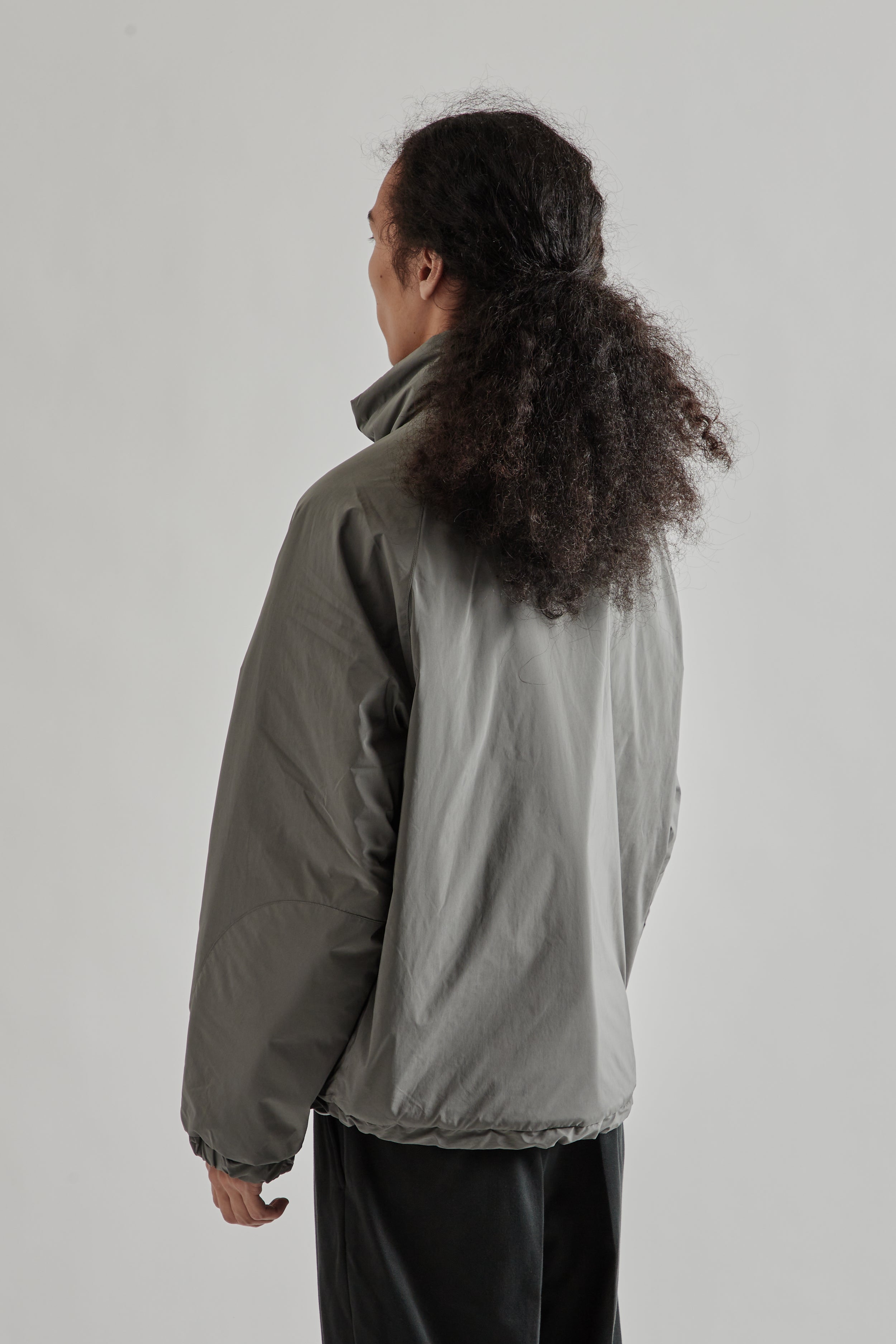 Kaptain Sunshine Poly Nylon Puffer Jacket - Grey | Wallace
