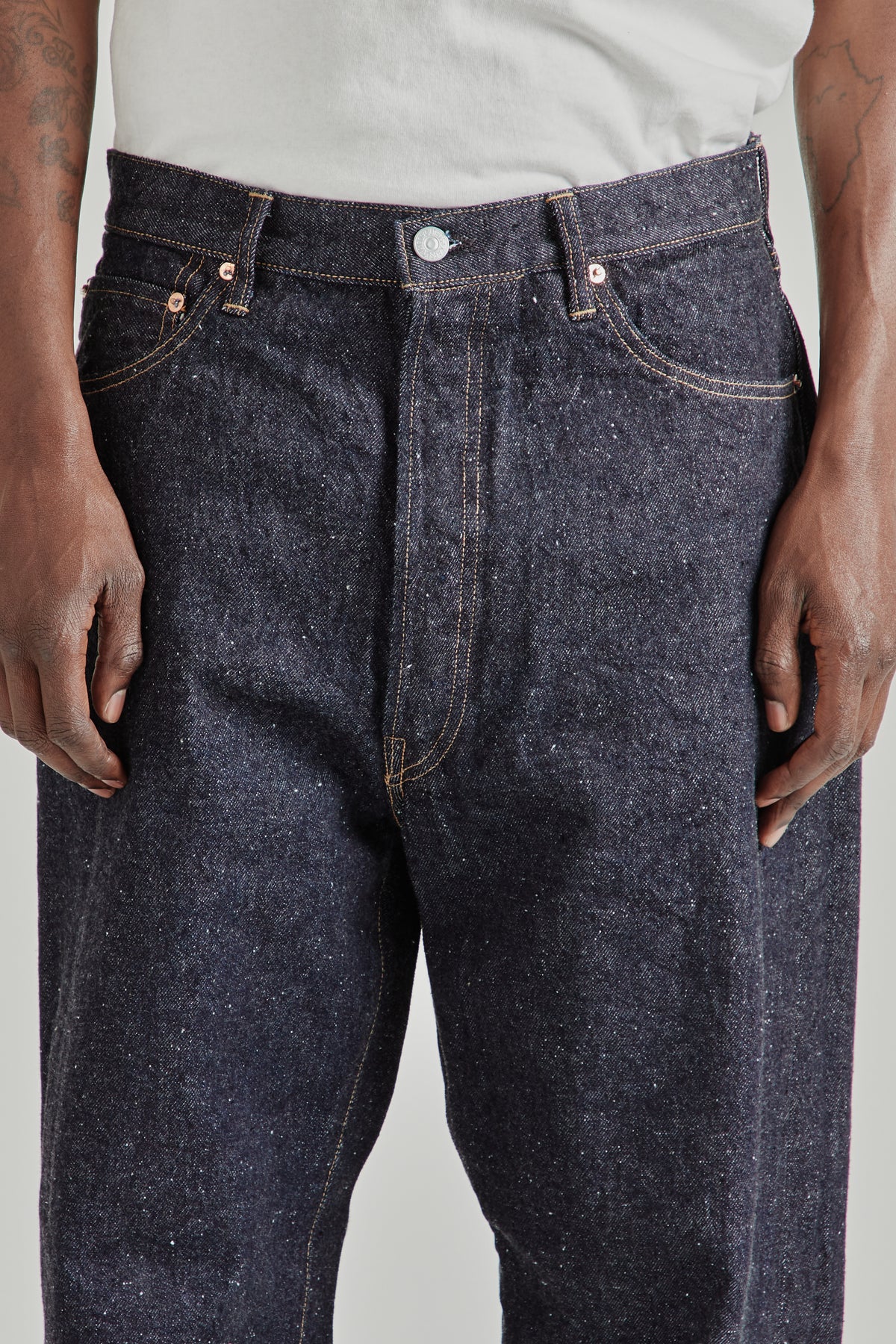 5P Straight Denim Pants - Indigo One Wash