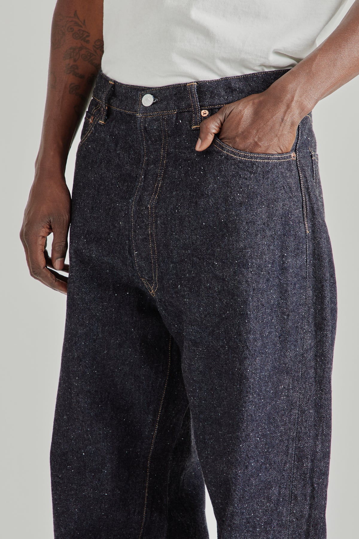 5P Straight Denim Pants - Indigo One Wash