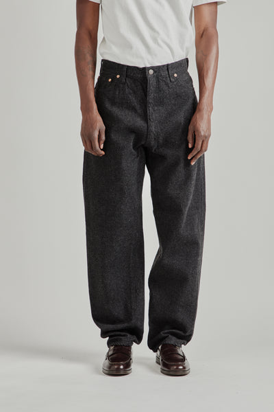 Kaptain Sunshine 5P Zipper Denim Pants Black | Wallace Mercantile