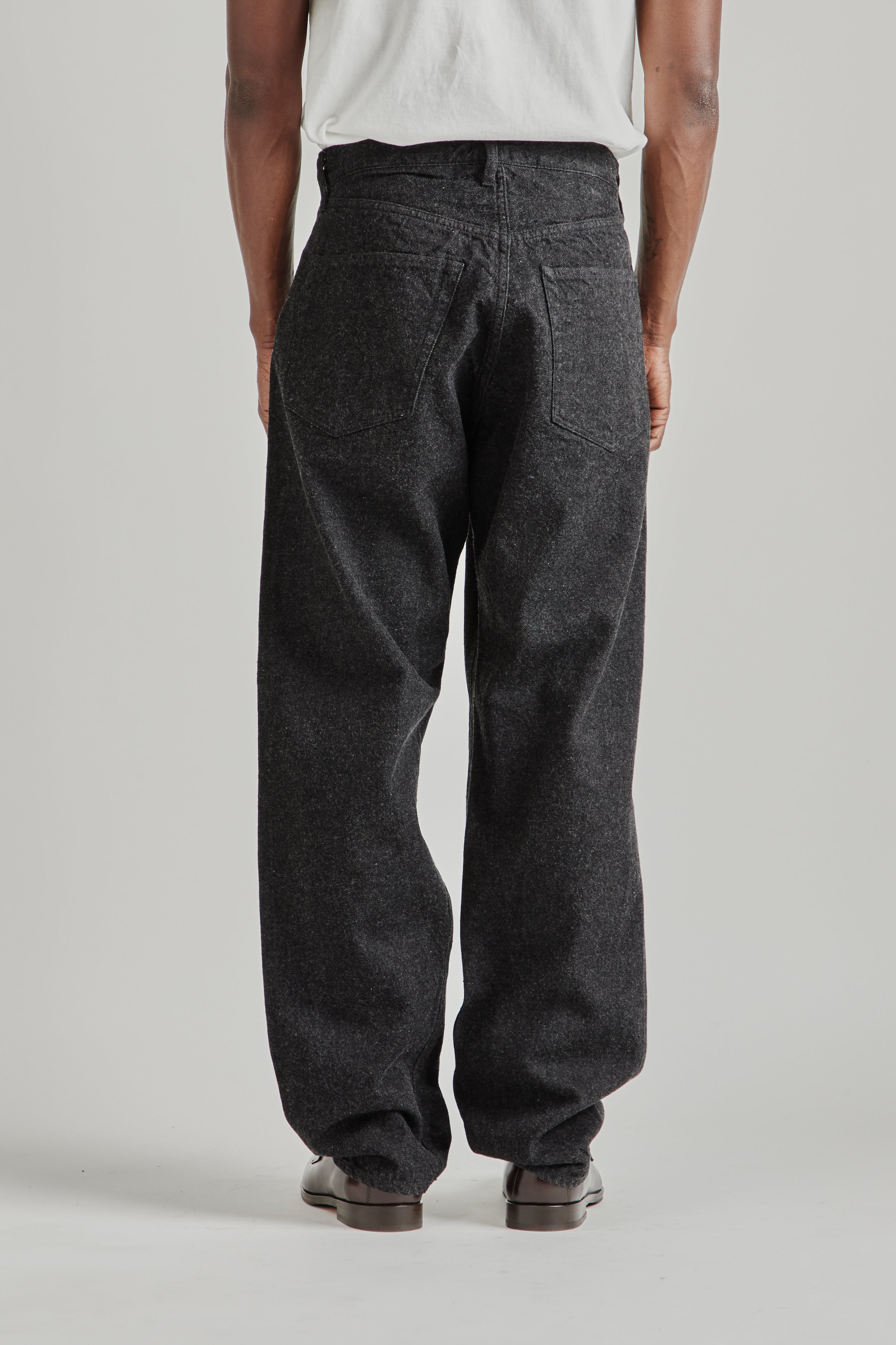 Kaptain Sunshine 5P Zipper Denim Pants Black | Wallace Mercantile