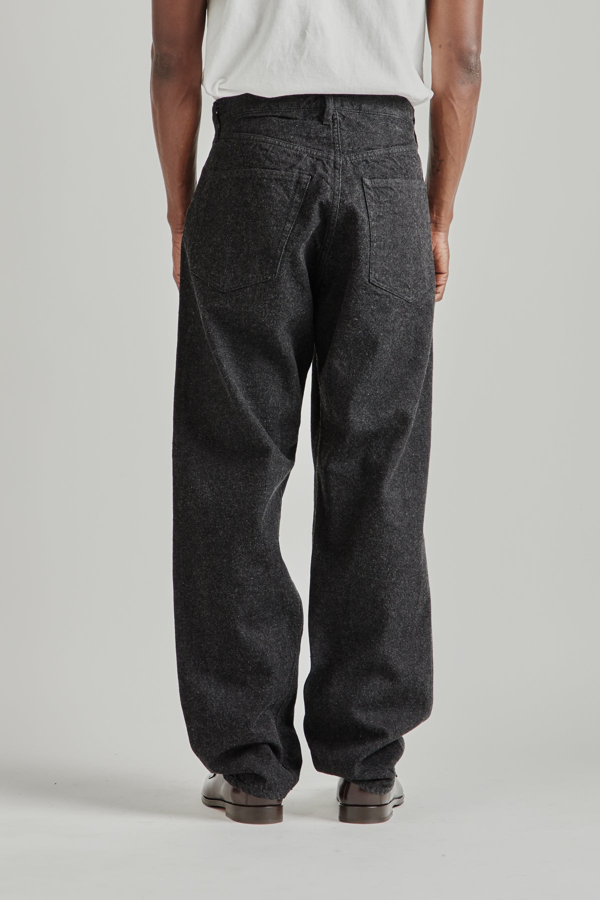 Kaptain Sunshine FW26 5P Zipper Front Denim Pants Black 0783