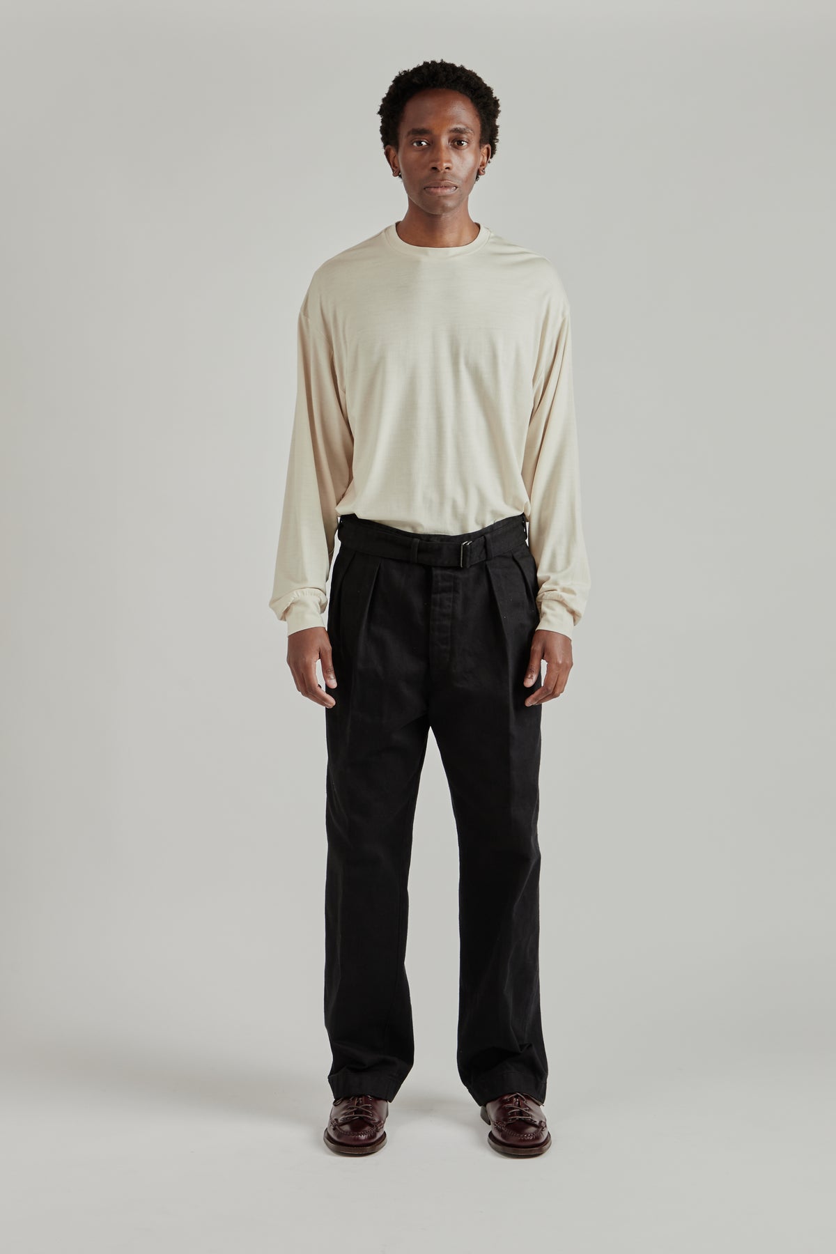 Dyed Denim Riviera Pants - Black