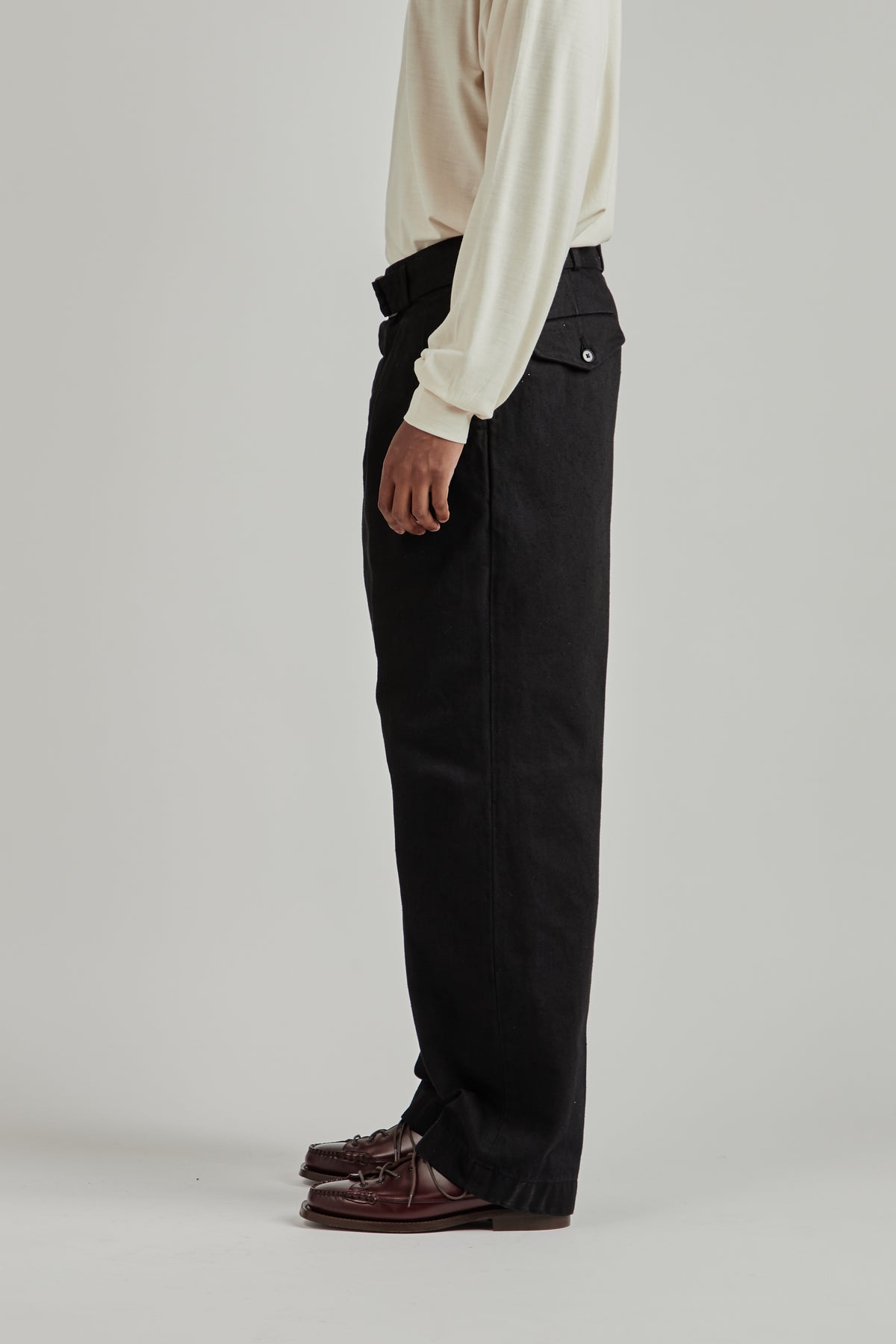 Dyed Denim Riviera Pants - Black