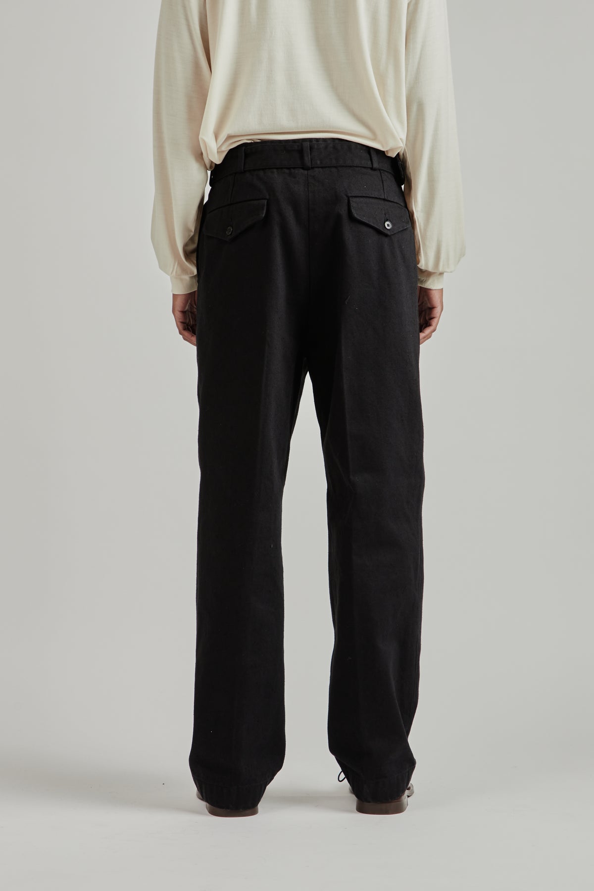 Dyed Denim Riviera Pants - Black