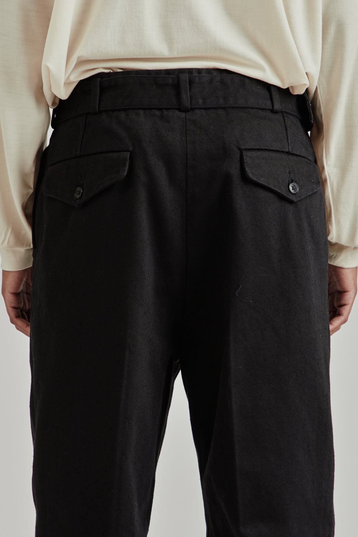 Dyed Denim Riviera Pants - Black