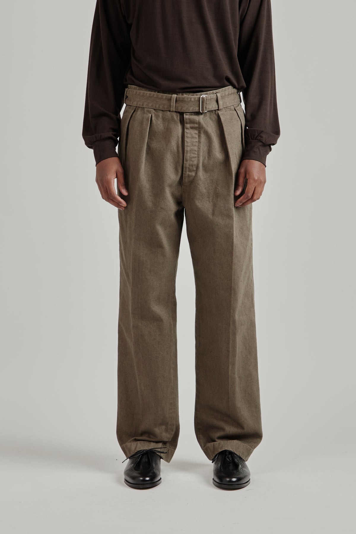 Dyed Denim Riviera Pants - Cub Brown