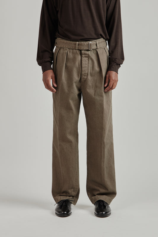 Dyed Denim Riviera Pants - Cub Brown