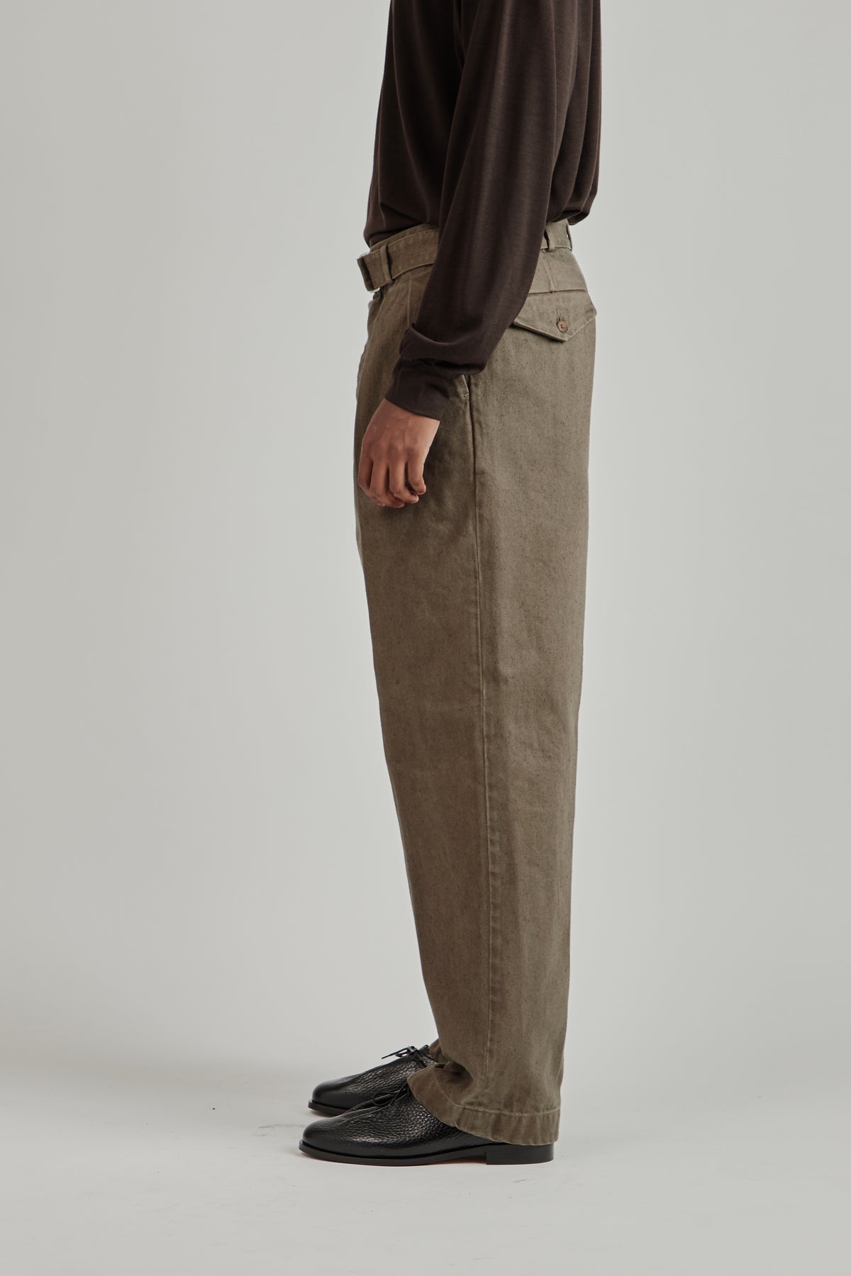Dyed Denim Riviera Pants - Cub Brown