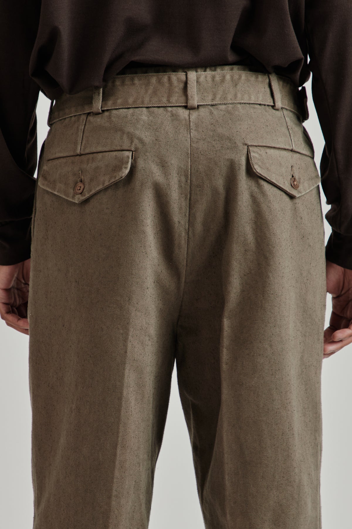 Dyed Denim Riviera Pants - Cub Brown