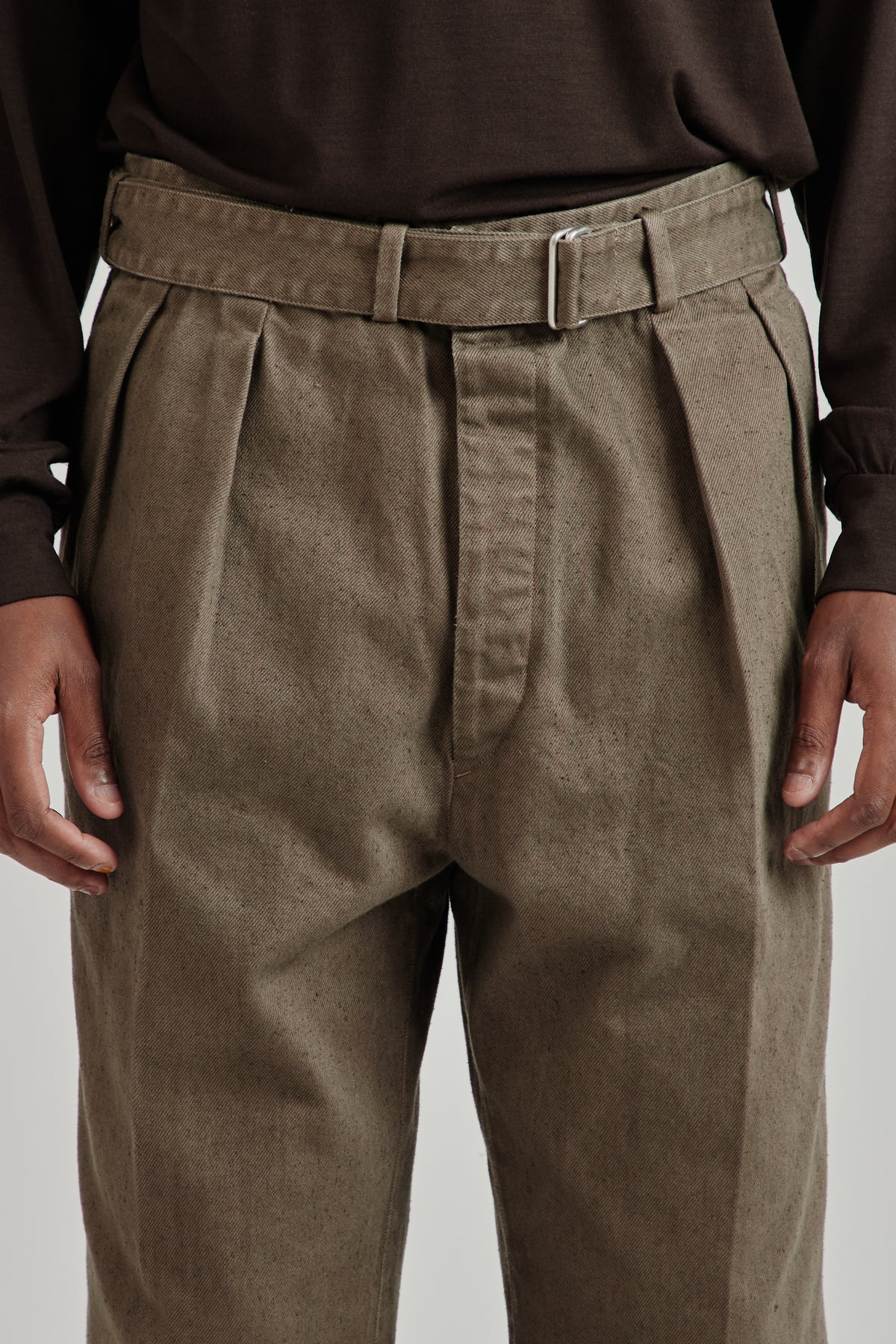 Dyed Denim Riviera Pants - Cub Brown
