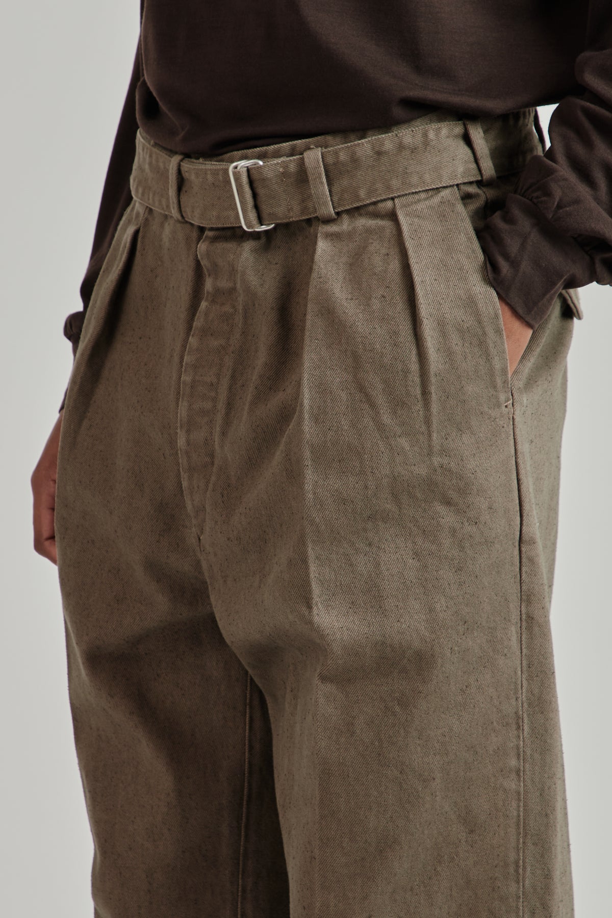Dyed Denim Riviera Pants - Cub Brown