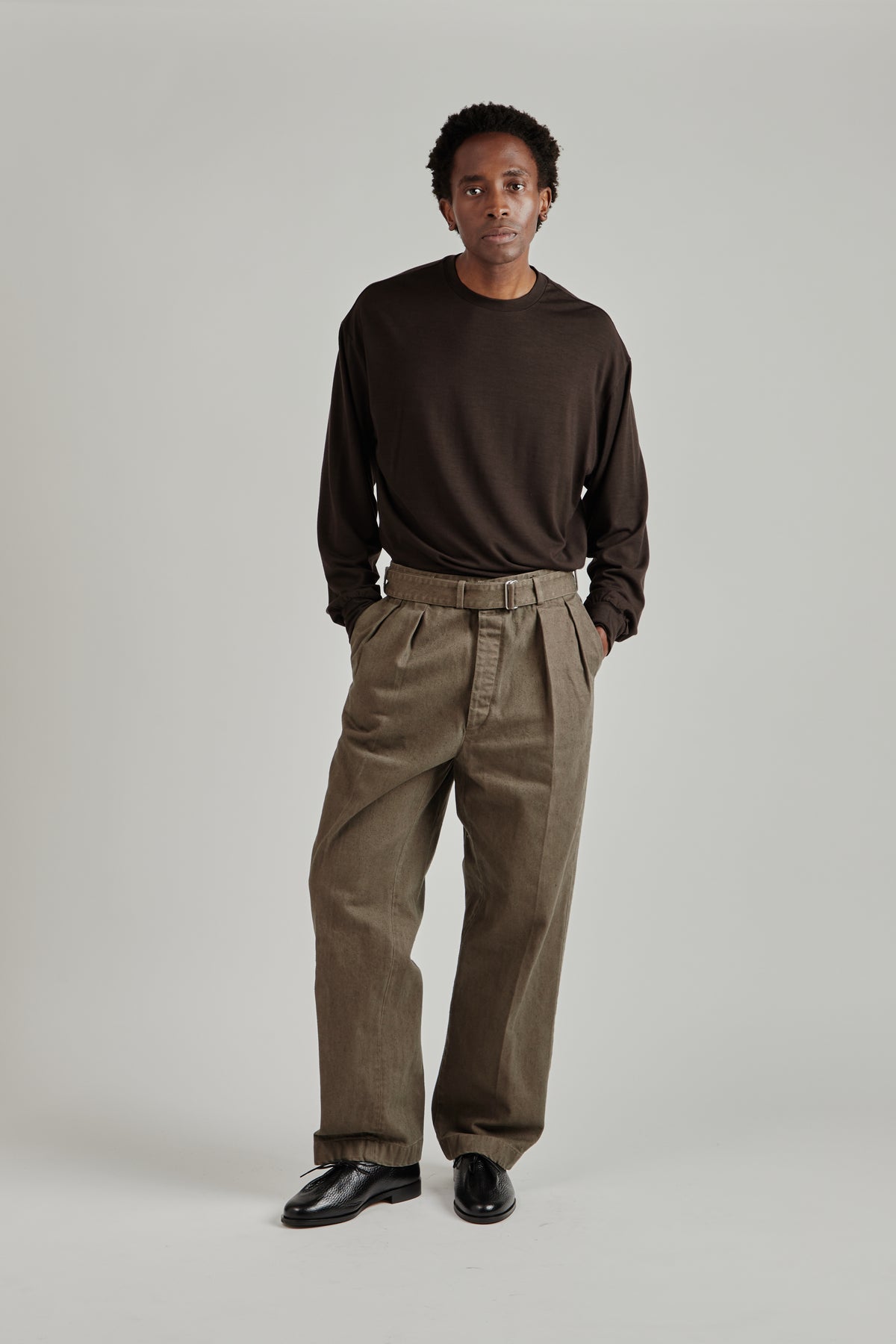 Dyed Denim Riviera Pants - Cub Brown