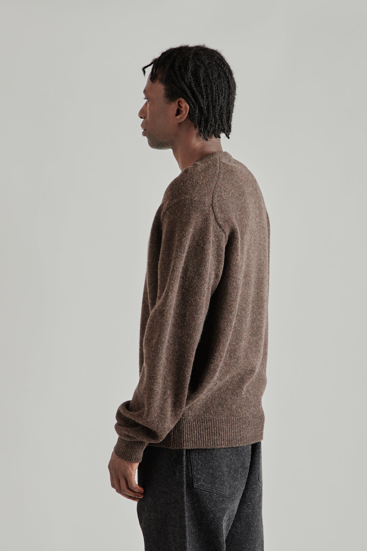 Kaptain Sunshine FW26 Lambswool VNeck Pullover Brown 0799