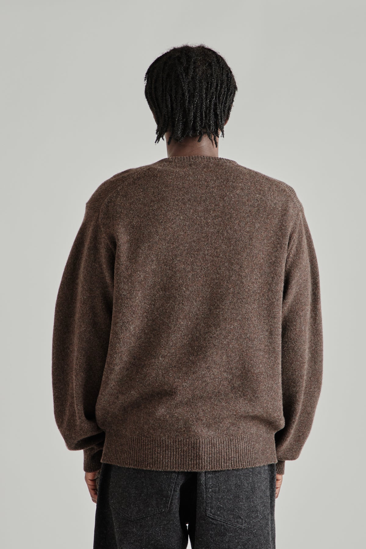 Kaptain Sunshine FW26 Lambswool VNeck Pullover Brown 0802