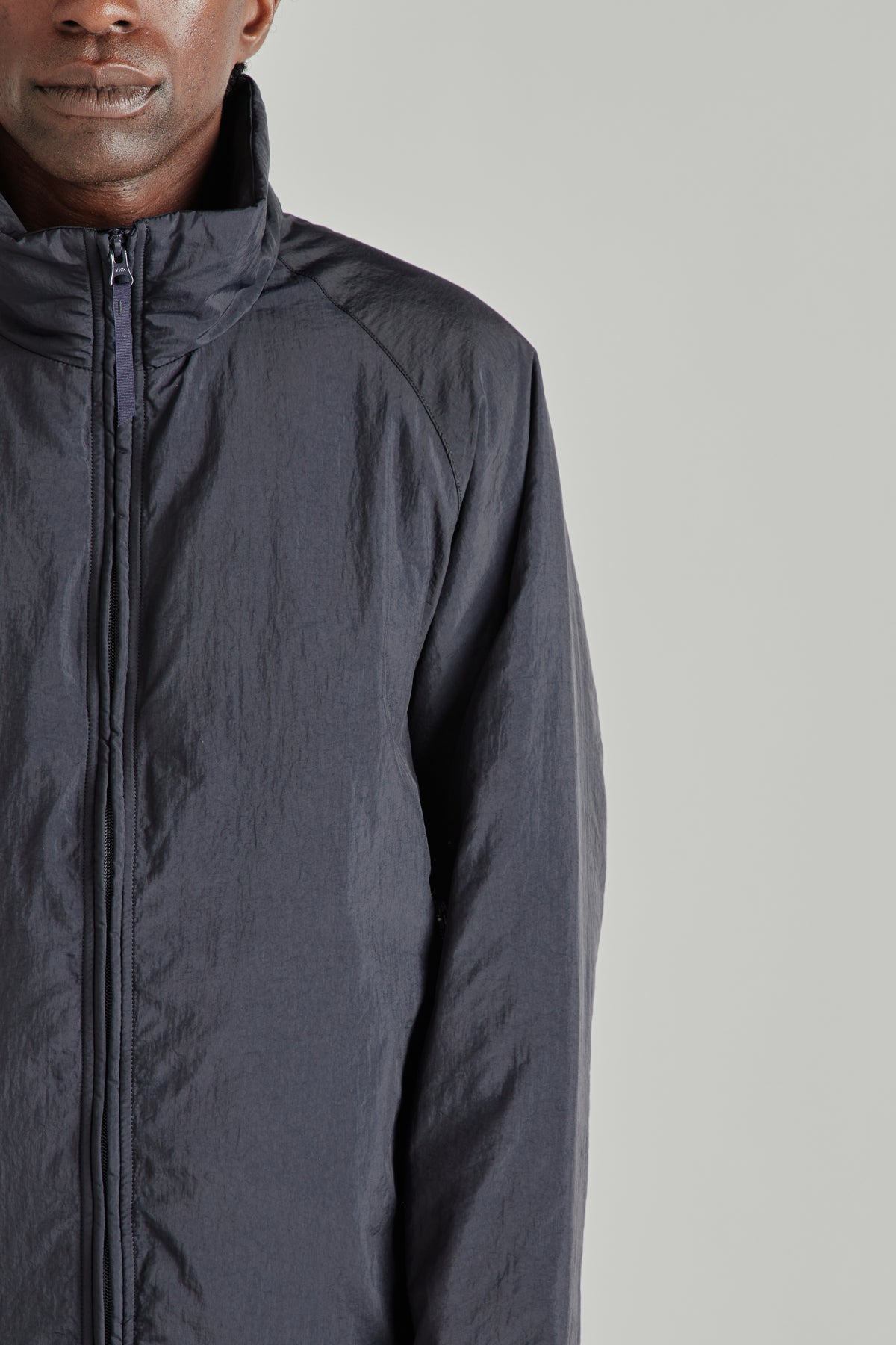 Shrink Nylon Puffer Jacket - Navy