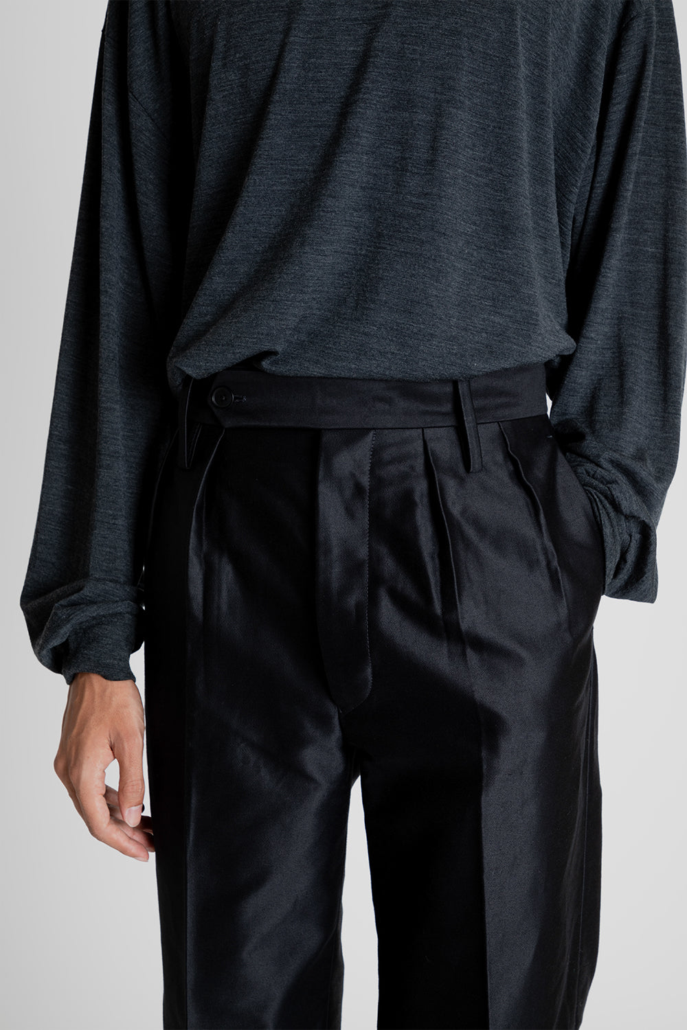 Kaptain Sunshine Gurkha Trousers in Black | Wallace Mercantile Shop