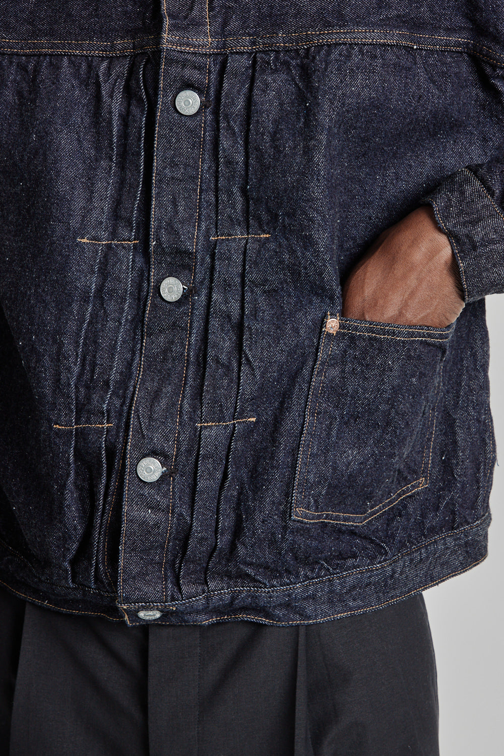 Kaptain Sunshine SS25 Denim Tracker 2P Jacket Indigo One 010