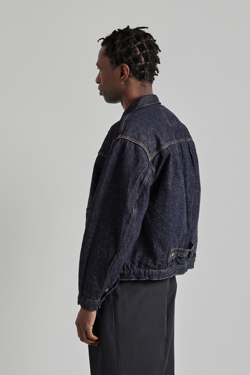 Kaptain Sunshine SS25 Denim Tracker 2P Jacket Indigo One 04