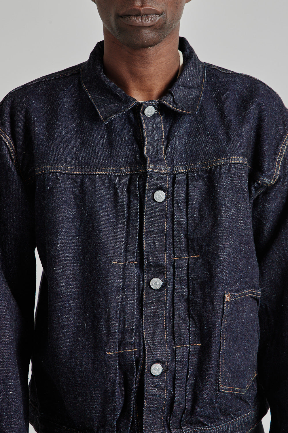 Kaptain Sunshine SS25 Denim Tracker 2P Jacket Indigo One 07