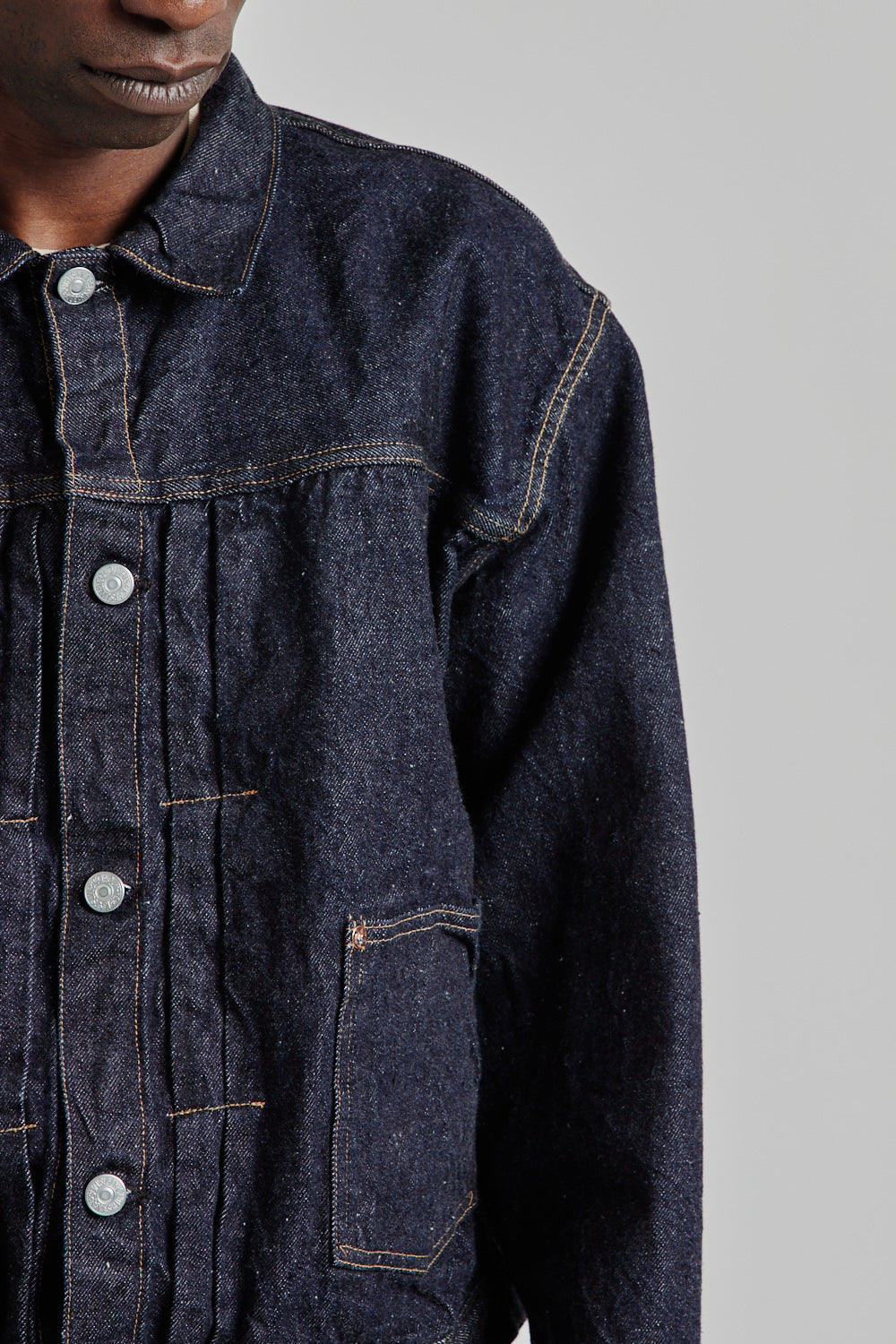 Kaptain Sunshine SS25 Denim Tracker 2P Jacket Indigo One 08
