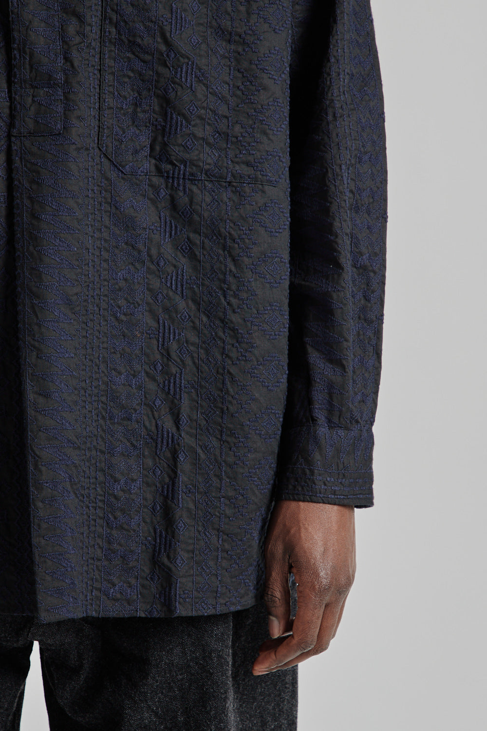 【KAPTAIN SUNSHINE】STAND COLLAR SMOCK KAPTAIN SUNSHINE Standcollar Smock Ink Black