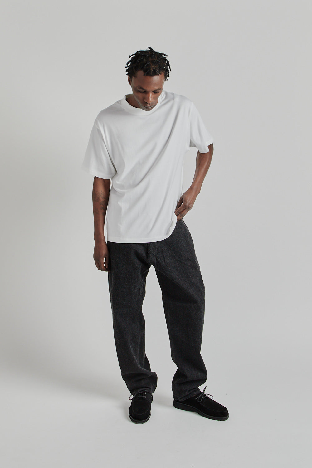 トップス KAPTAINSUNSHINE Suvin Plating S/S T 25SS Kaptain Sunshine Suvin Plating S/S Tee - White | Wallace