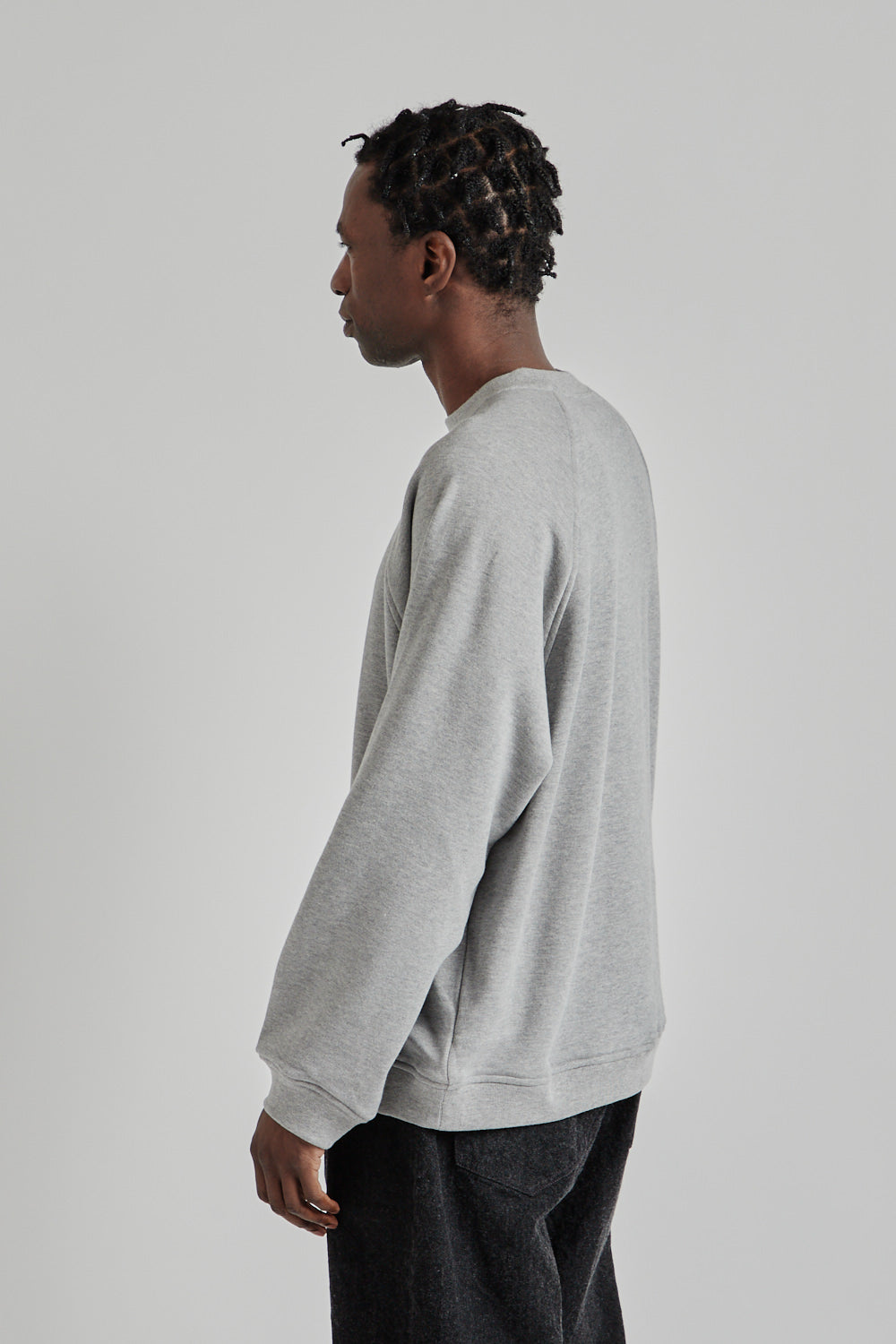 Kaptain Sunshine SS25 Suvin Sweat Crewneck Pullover Feather Grey 04