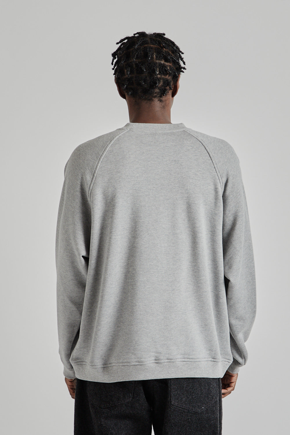 Kaptain Sunshine SS25 Suvin Sweat Crewneck Pullover Feather Grey 05