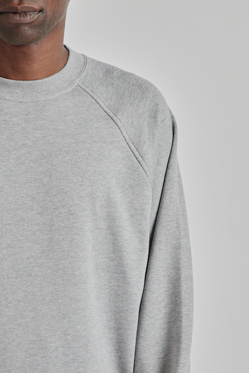 Kaptain Sunshine SS25 Suvin Sweat Crewneck Pullover Feather Grey 07