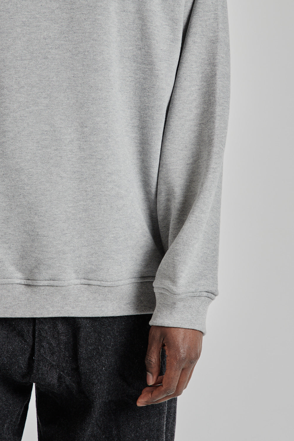 Kaptain Sunshine SS25 Suvin Sweat Crewneck Pullover Feather Grey 08