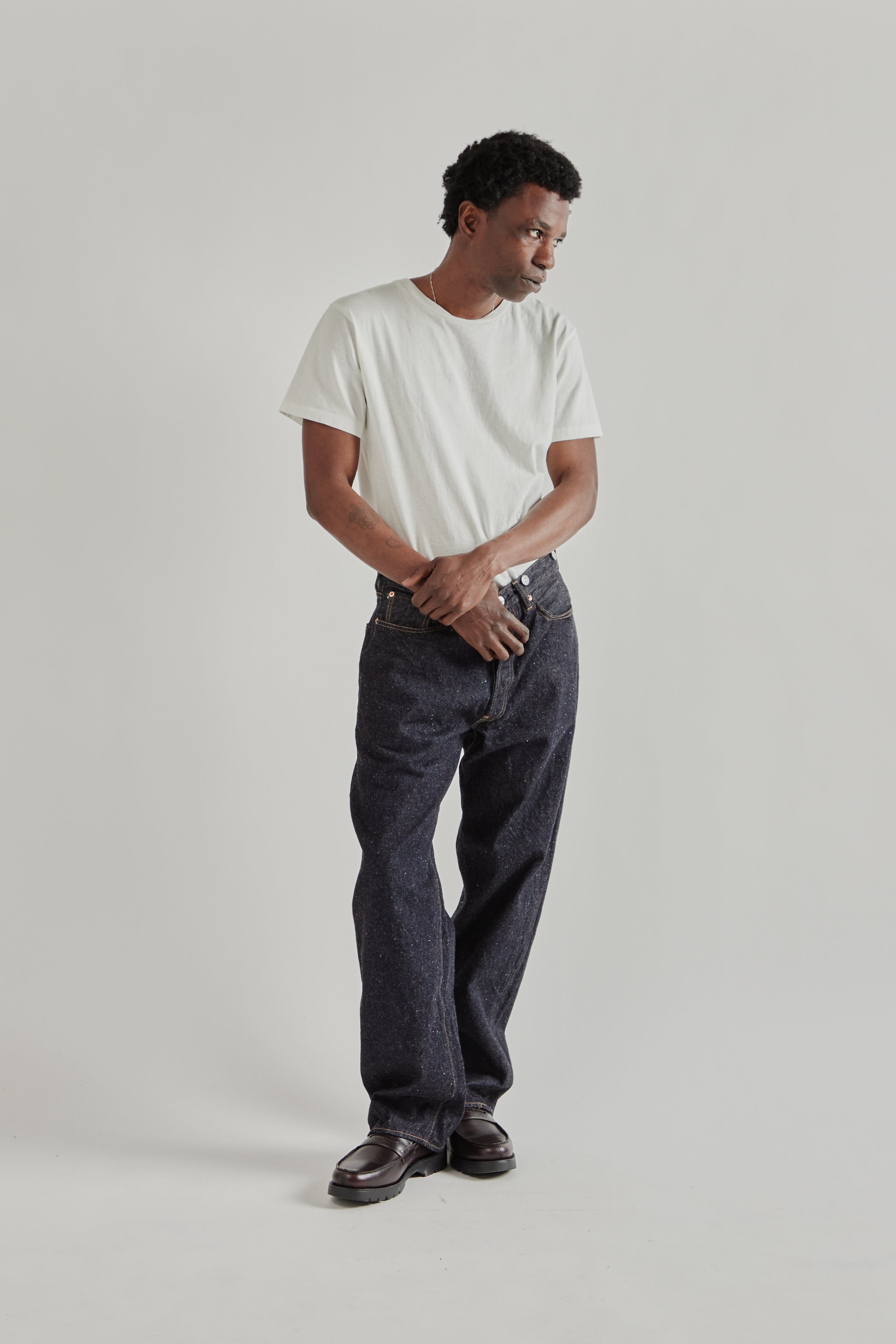 Kaptain Sunshine 1930 Straight Denim Pants - Indigo One Wash