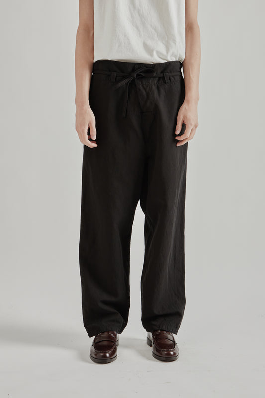 Kaptain Sunshine SS26 Gaba Traveller Easy Pants Black1063