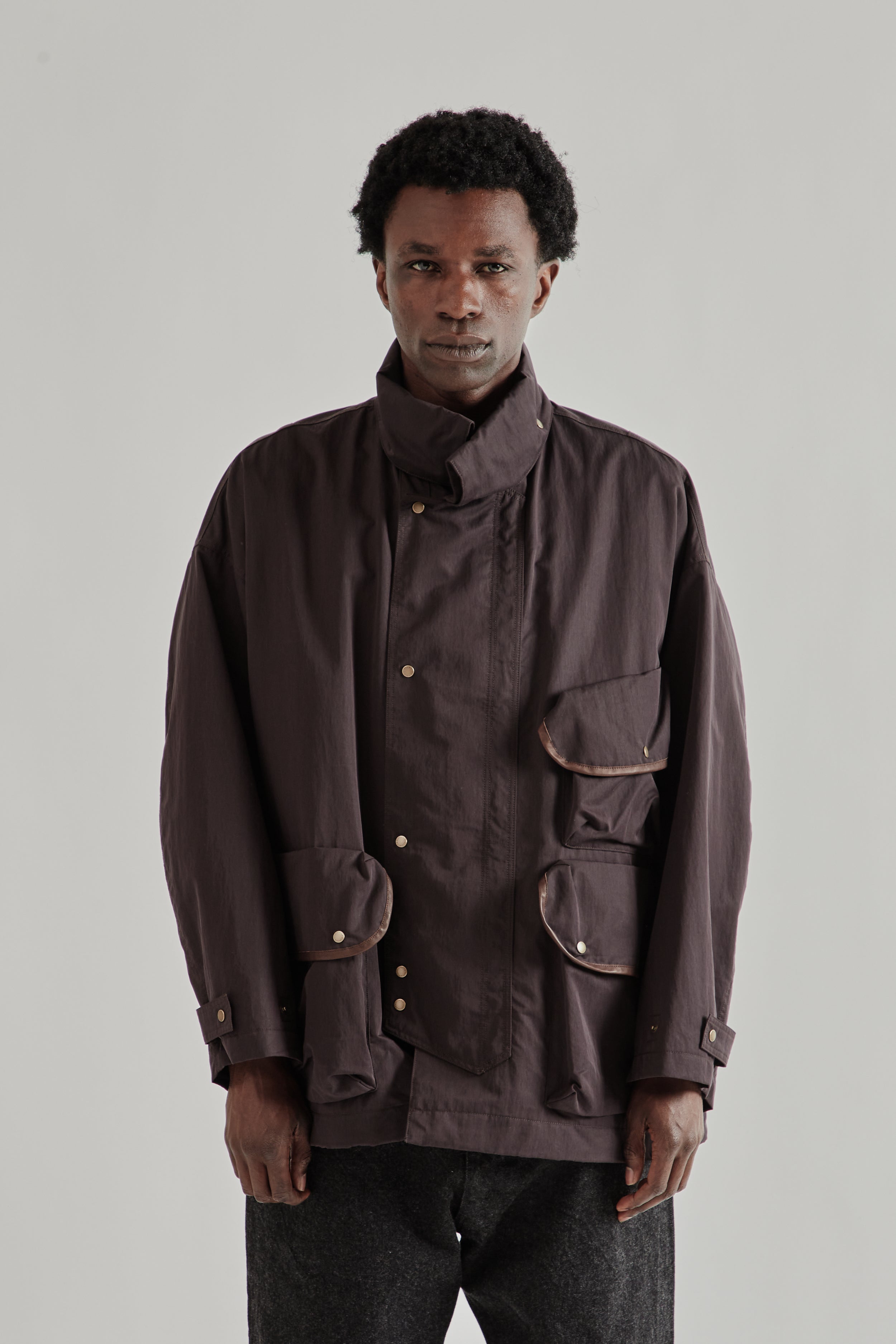 ジャケット・アウター Rare 00s Archive Coating Bono Jacket Kaptain Sunshine Hunter Jacket - Espresso | Wallace Mercantile Shop